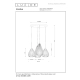 CINZIA - Lampa wisząca - Ø 40 cm - 4xE27 - White 13452/04/31 Lucide